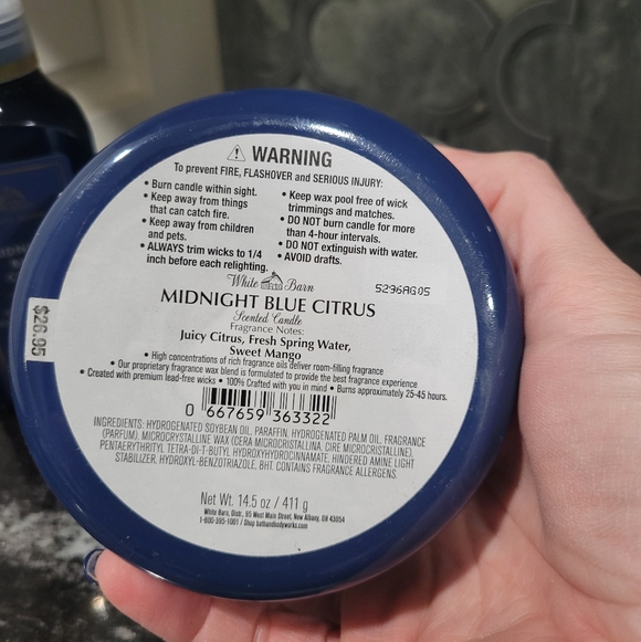 Bath And Body Works Midnight Blue Citrus Hand Soap and Candle Set - Picture 2 of 4